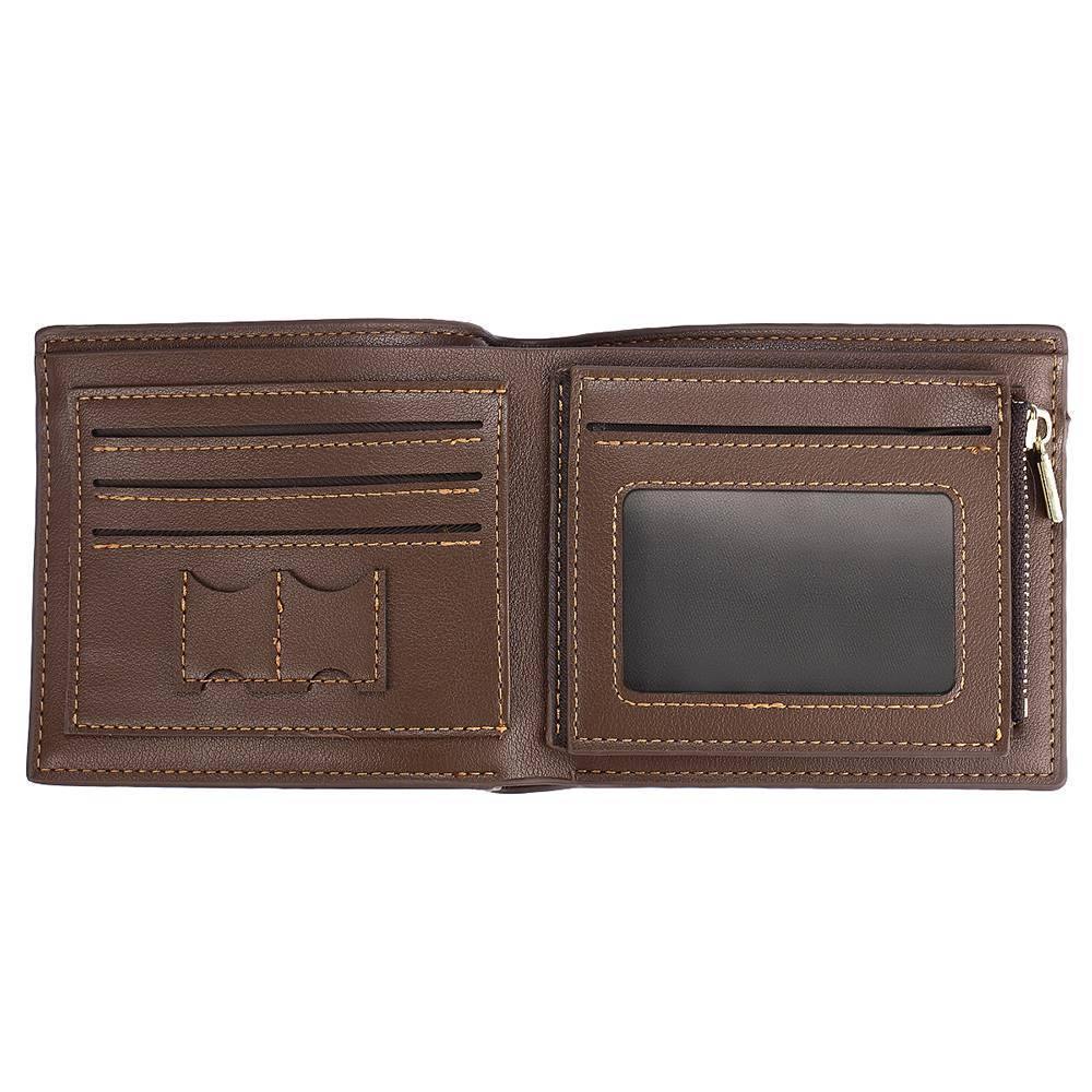 Photo Engraved Wallet Company Logo Gift for Employee