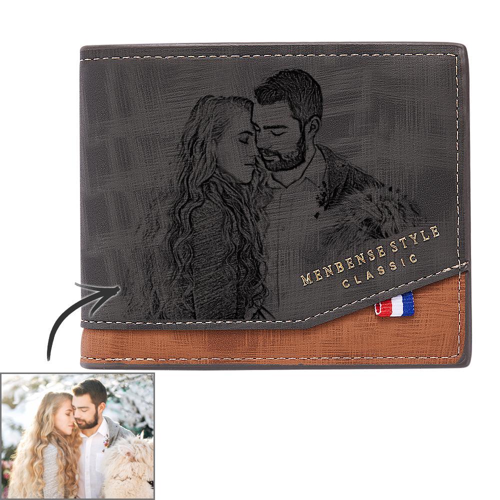 Custom Photo Wallet Business Short Men's Gifts - soufeelus