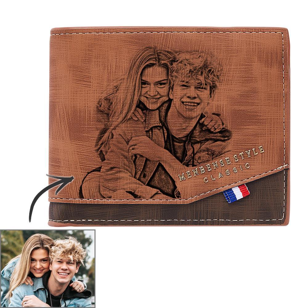 Custom Photo Wallet Business Short Men's Gifts - soufeelus