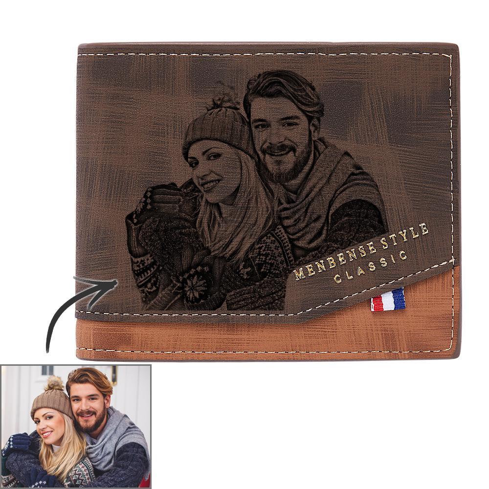 Custom Photo Wallet Business Short Men's Gifts - soufeelus