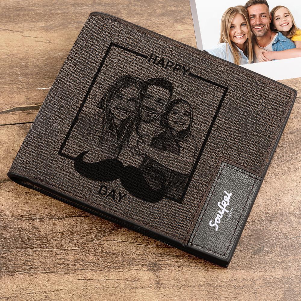 Custom Photo Wallet Fitable Gift for Father's Day - soufeelus
