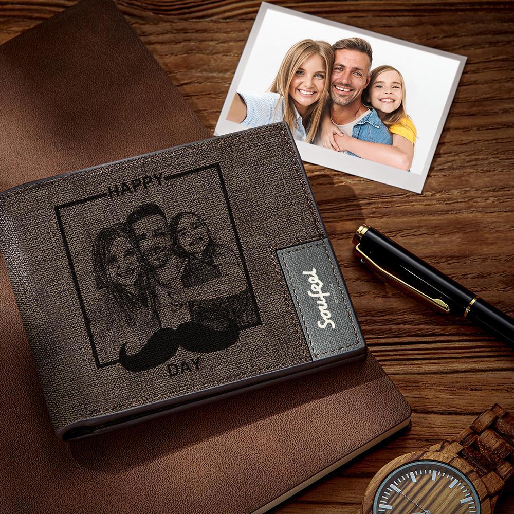 Custom Photo Wallet Fitable Gift for Father's Day - soufeelus