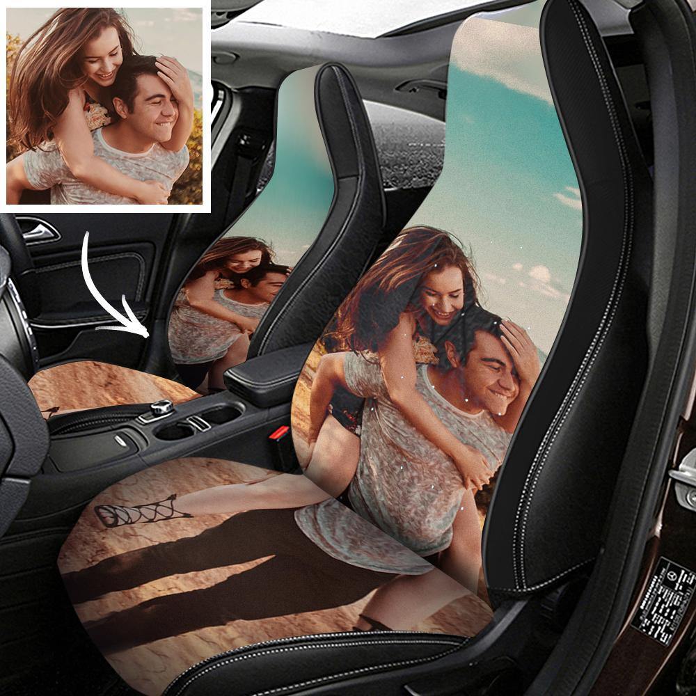 Car Seat Covers Custom Car Seat Print for Couples - soufeelus