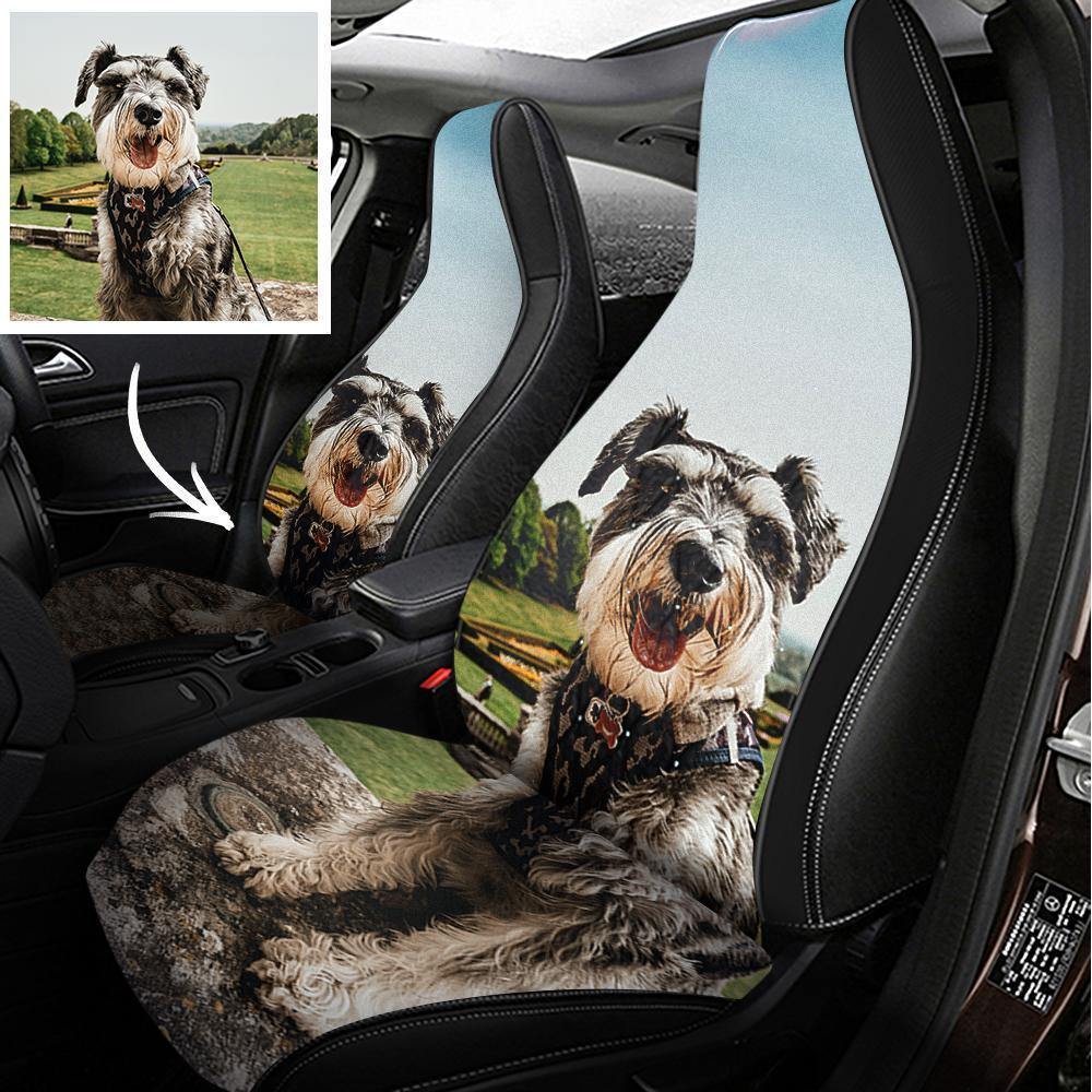 Car Seat Covers Custom Car Seat Print Cute Pets - soufeelus