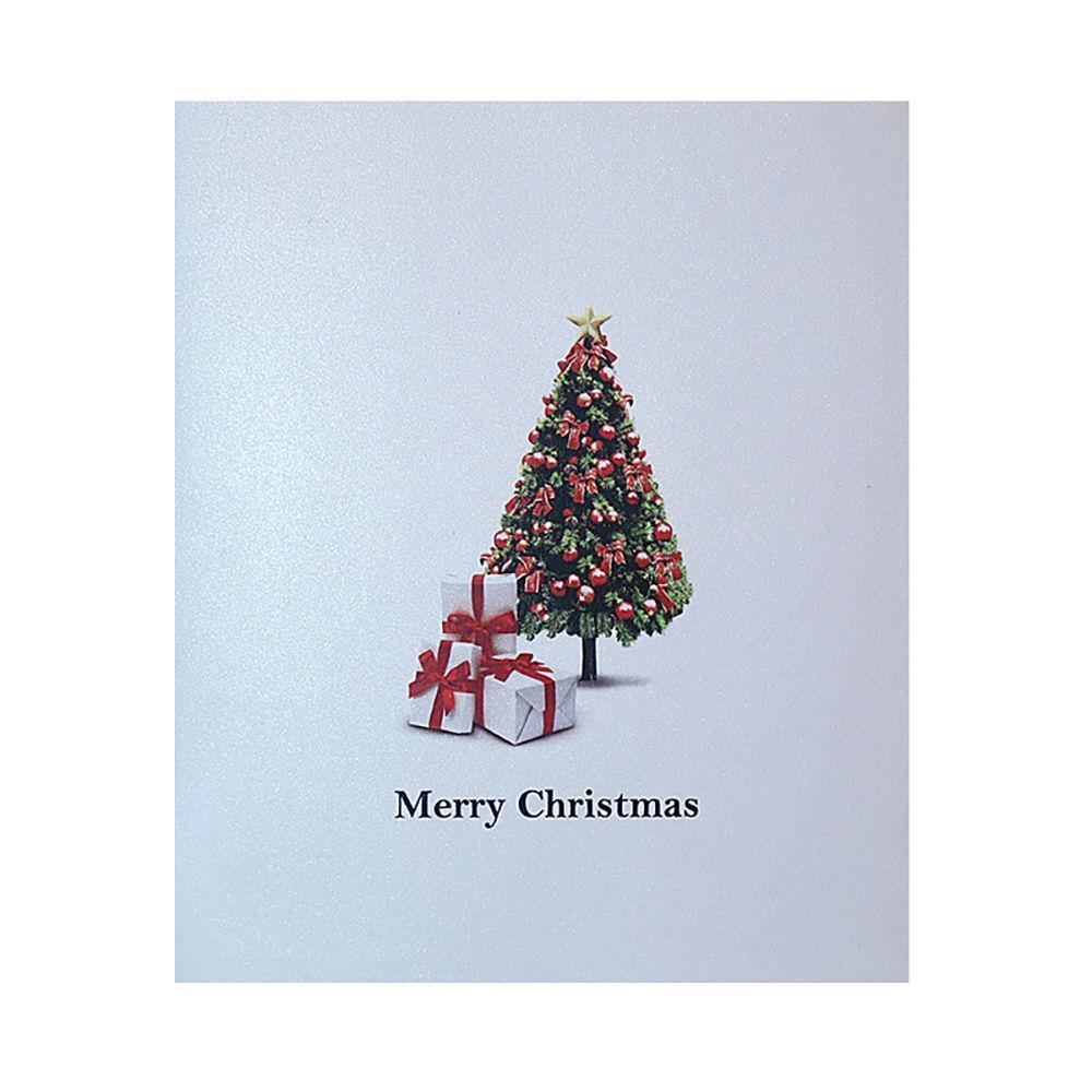 Greeting Card 3D Christmas Tree and Fireplace - soufeelus