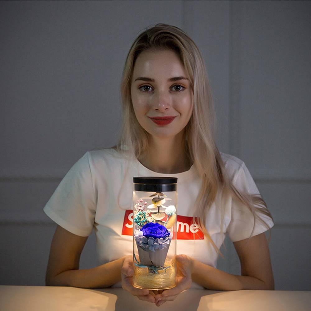 Night Lamp, LED Bottle Lamp Touch Light - Blue Enchantress - soufeelus