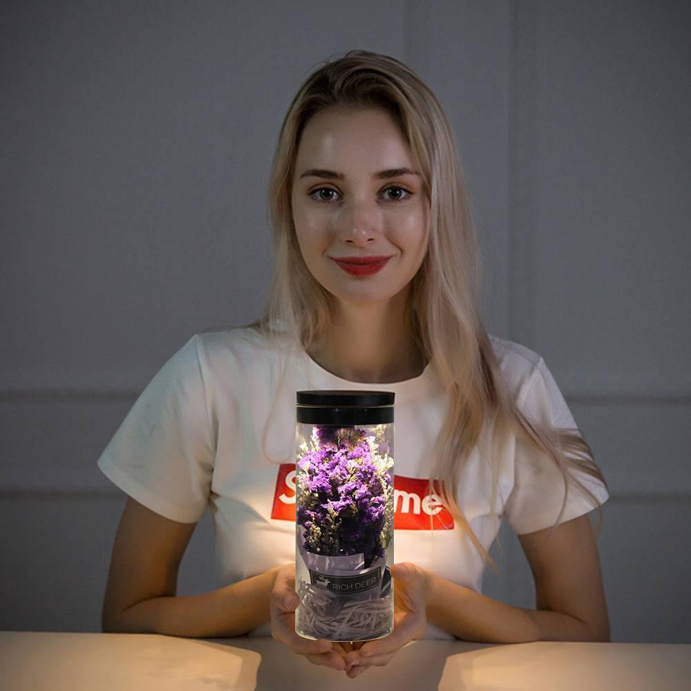 Night Lamp, LED Bottle Lamp Touch Light - Purple Color - soufeelus