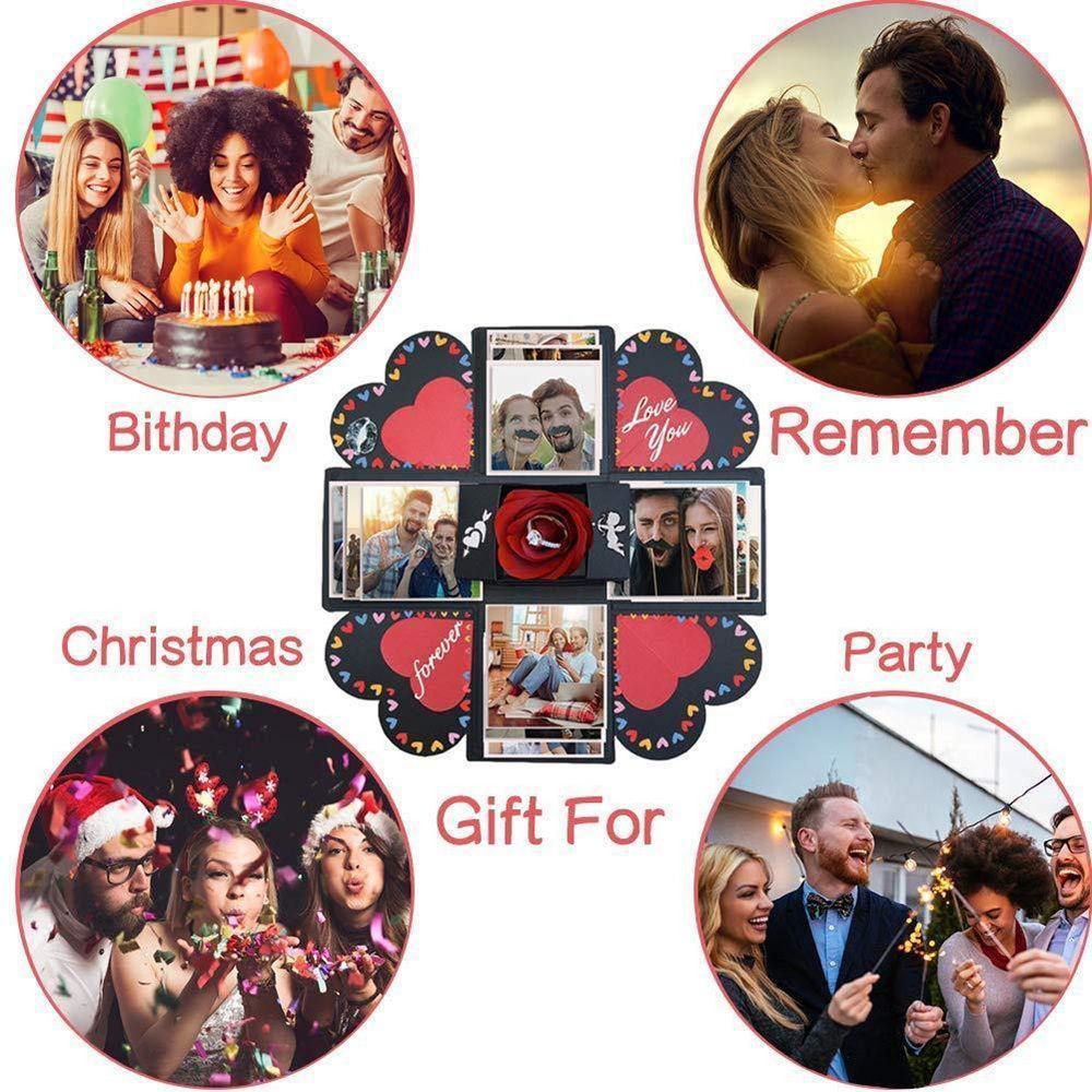 DIY Photo Box Cube Multi-layer Explosion Box - soufeelus