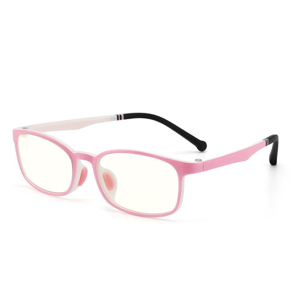 Blue Light Blocking Glasses for Kids Glasses Super Flex Durable Light Pink - soufeelus