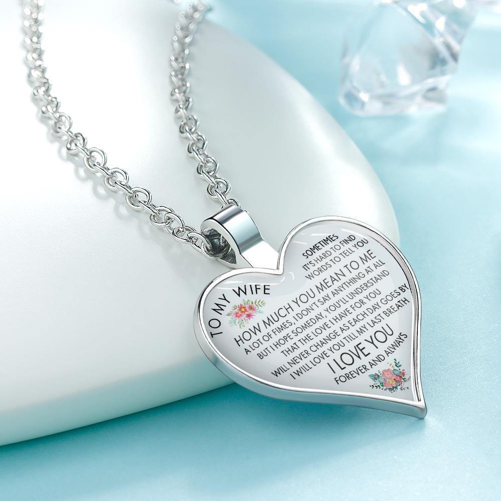 Heart Necklace A Unique and Thoughtful Gift for Lovers - Silver - soufeelus