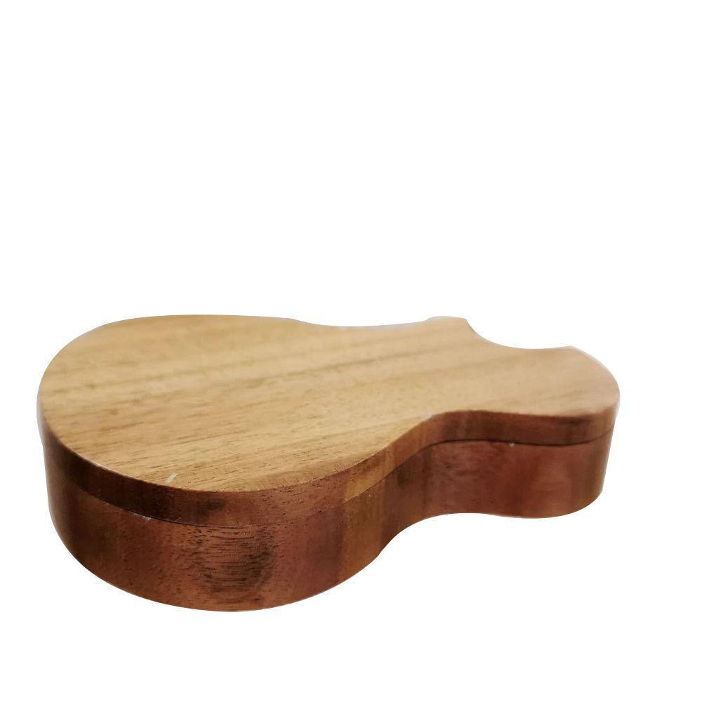 Guitar Pick Box Wood Pick Case Pick Holder - soufeelus
