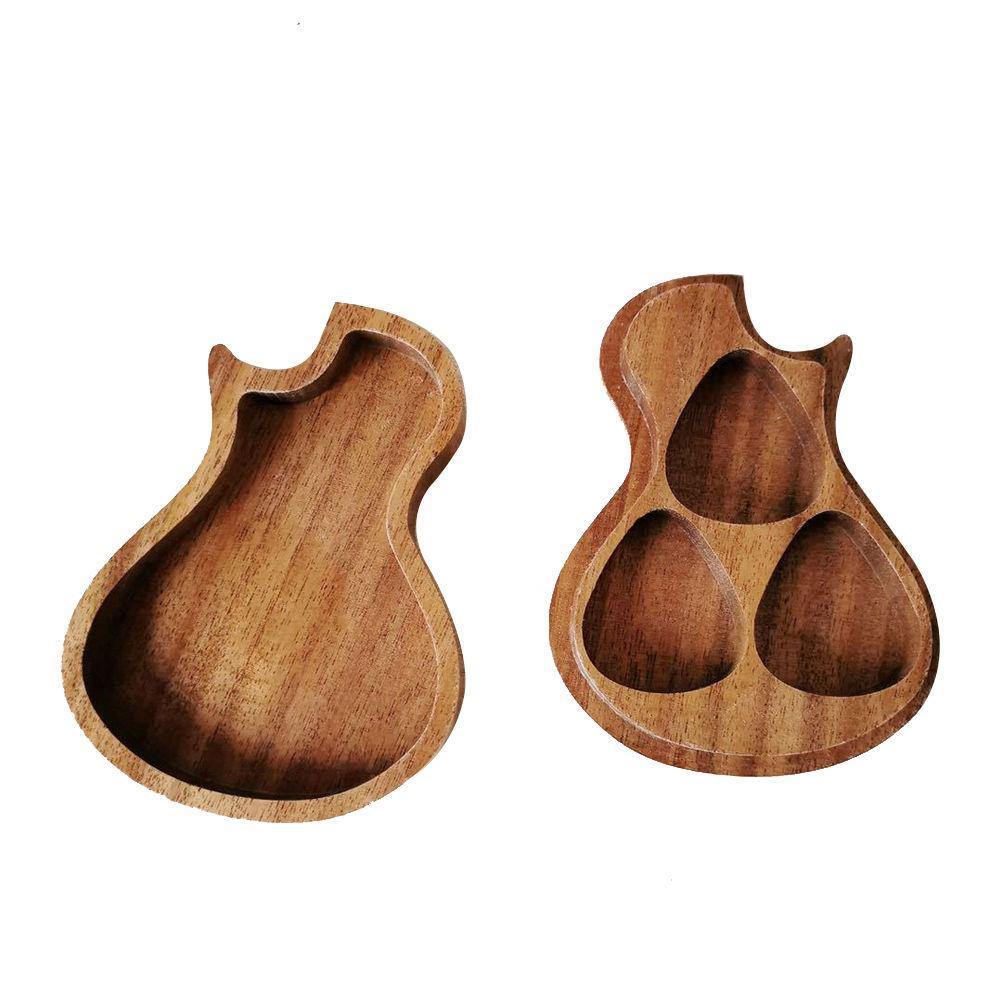 Guitar Pick Box Wood Pick Case Pick Holder - soufeelus