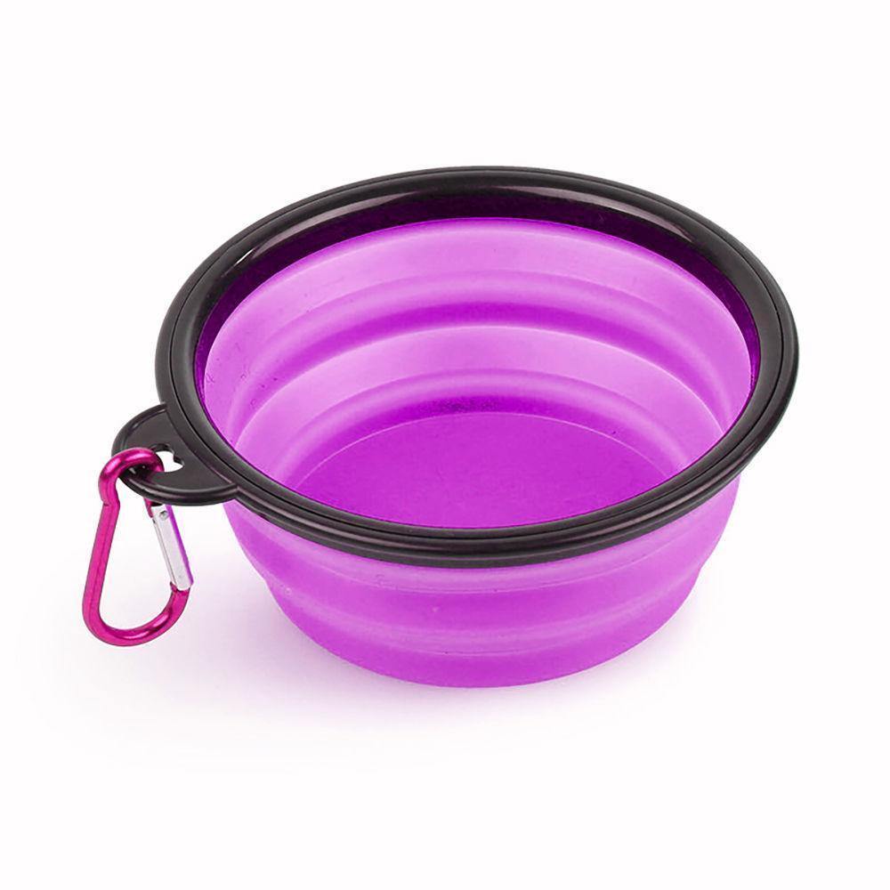 Pet Bowl Silicone Purple - soufeelus