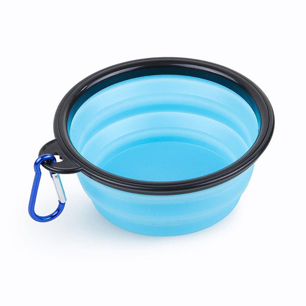 Pet Bowl Silicone Light Blue - soufeelus