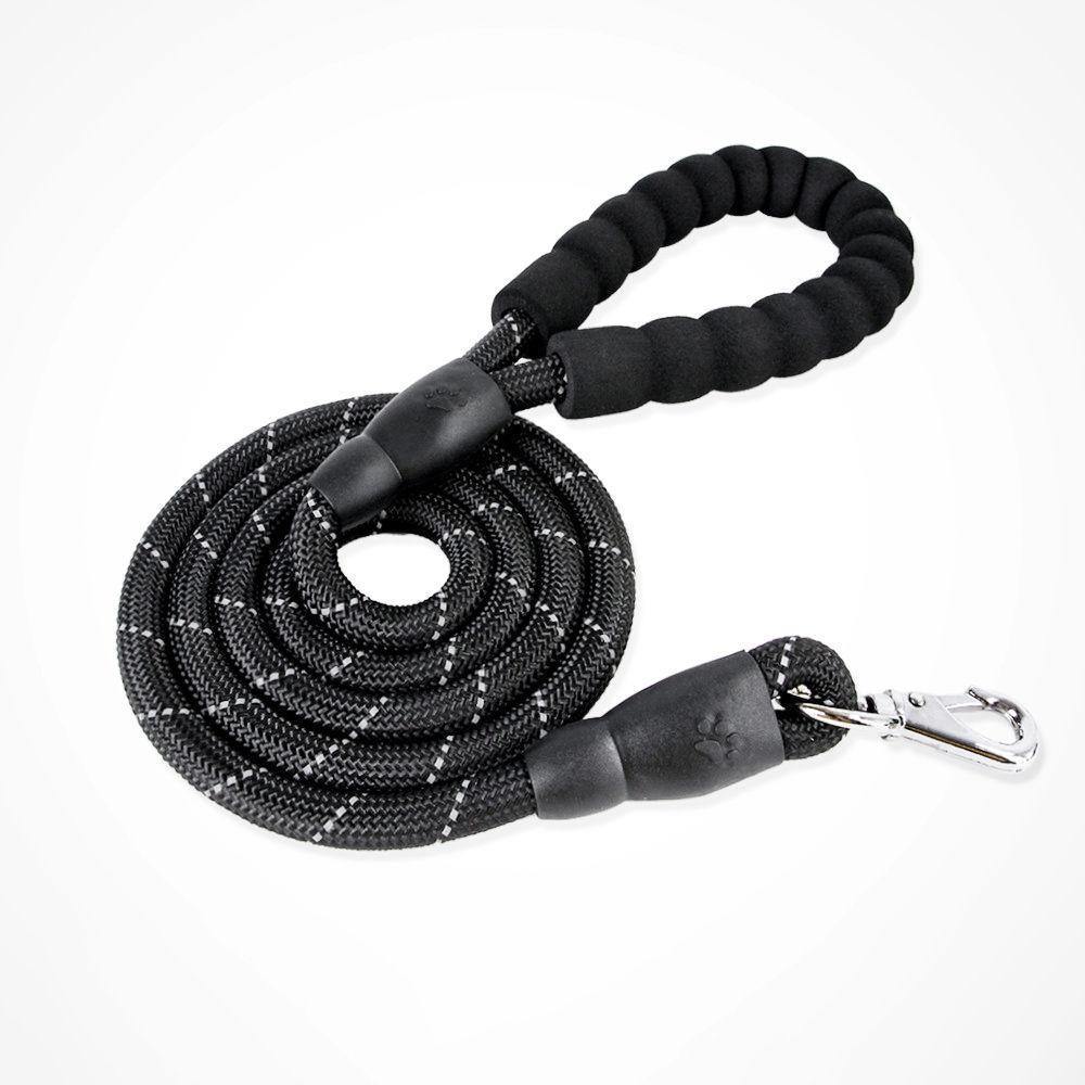 Pet Leash Reflective Round Black - soufeelus