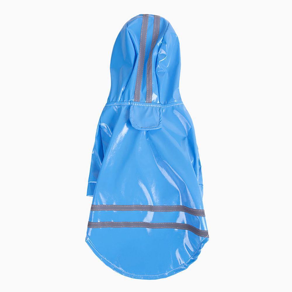 Pet Raincoat Hooded Windproof Blue - soufeelus