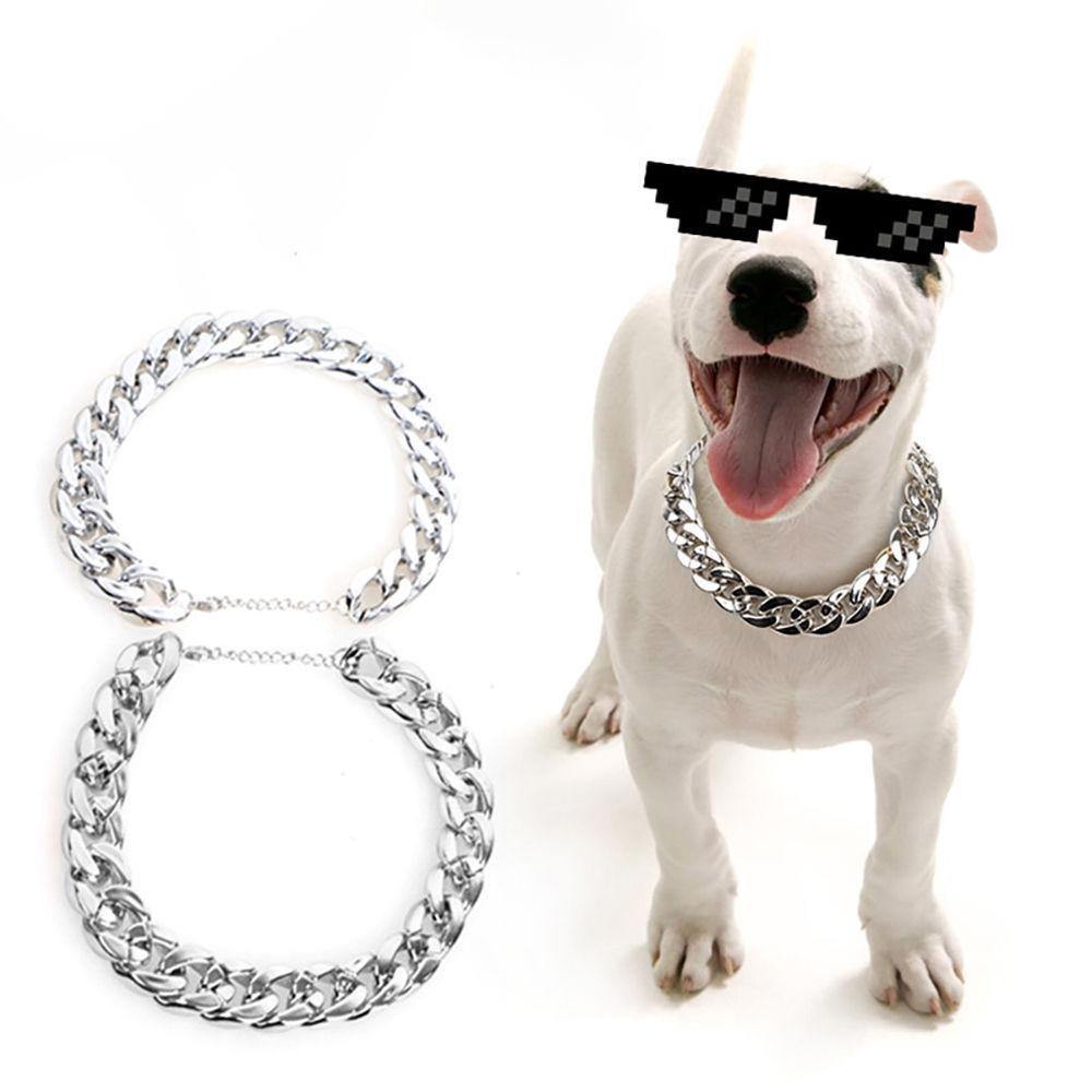 Pet Necklace Silver Plastic - soufeelus