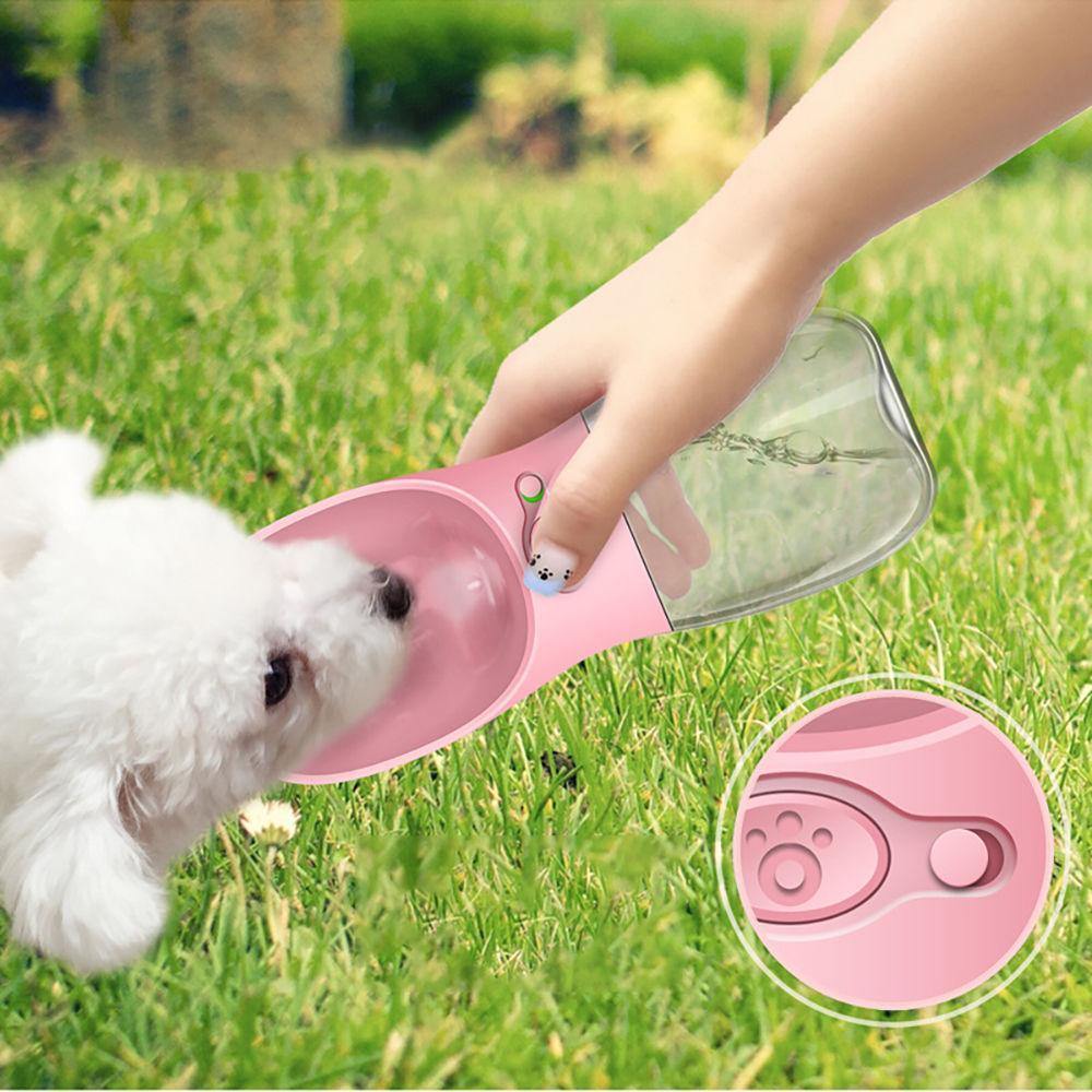 Dog/Cat Water Dispenser Bottle Outdoor Portable Travel Blue - soufeelus