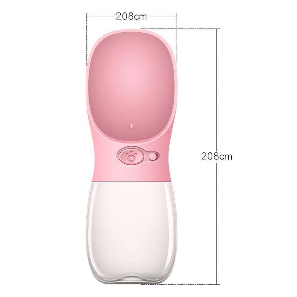 Dog/Cat Water Dispenser Bottle Outdoor Portable Travel Pink - soufeelus