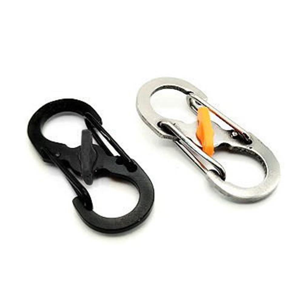 Dog Tag Clip Stainless Steel Black - soufeelus