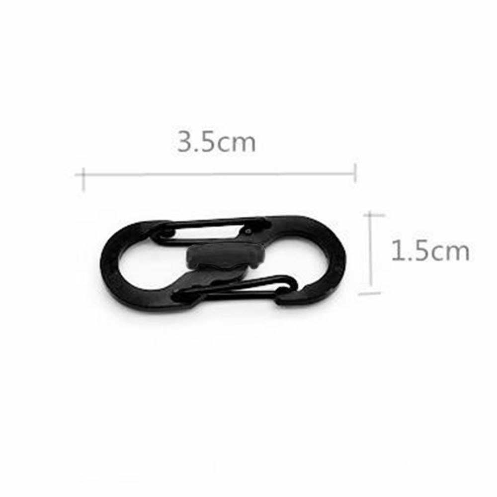 Dog Tag Clip Stainless Steel Black - soufeelus