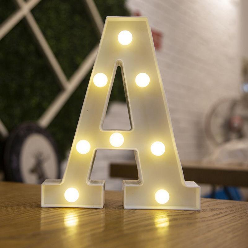 Light Up Letters Name Light Gift"A" - soufeelus