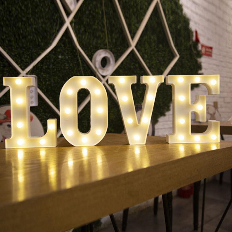 Light Up Letters Name Light Gift"A" - soufeelus