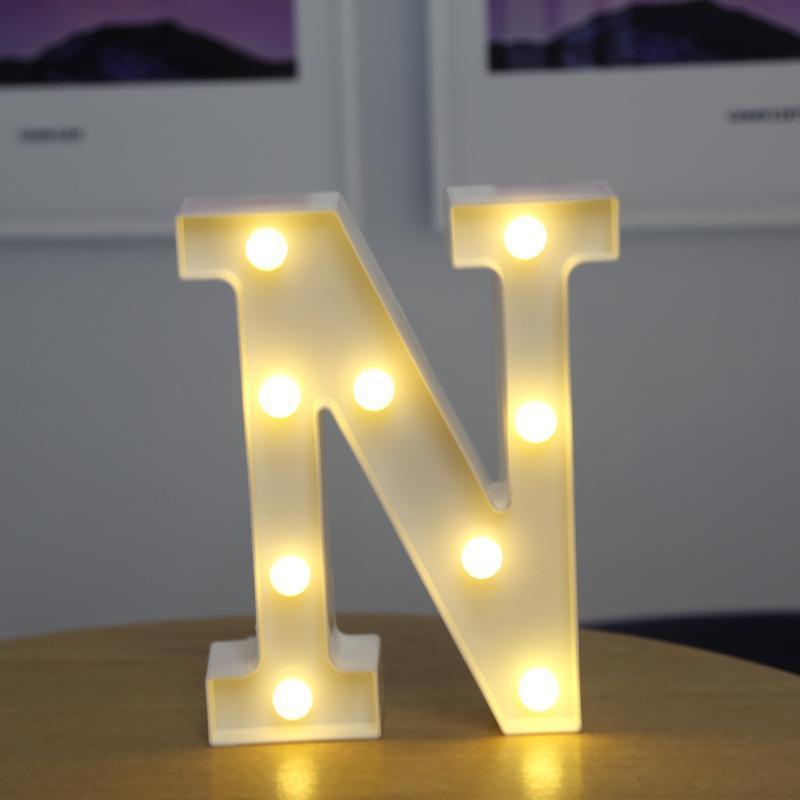 Light Up Letters Name Light Gift A-Z 0-9