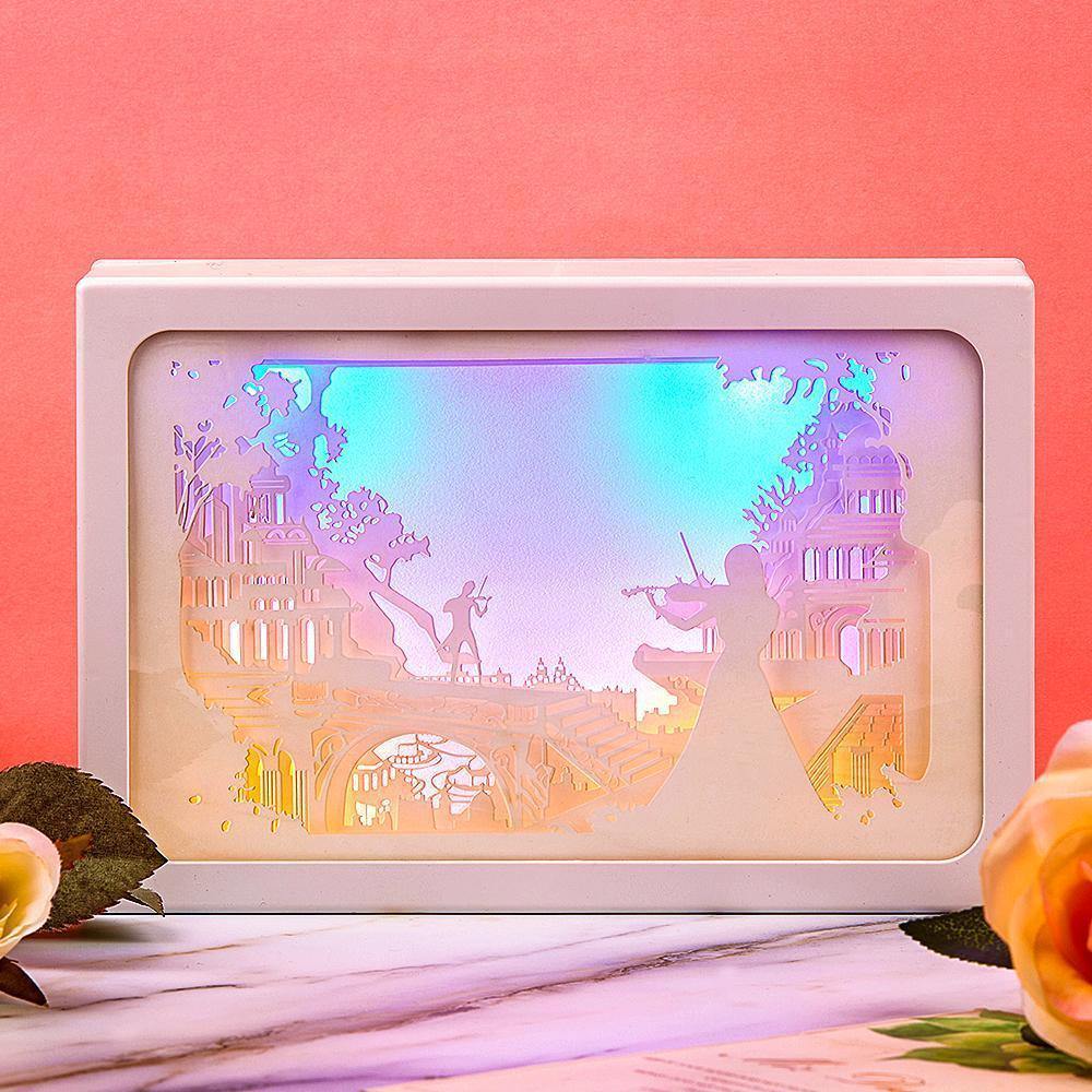 3D Paper Cut Light Horizontal Box Gifts - soufeelus