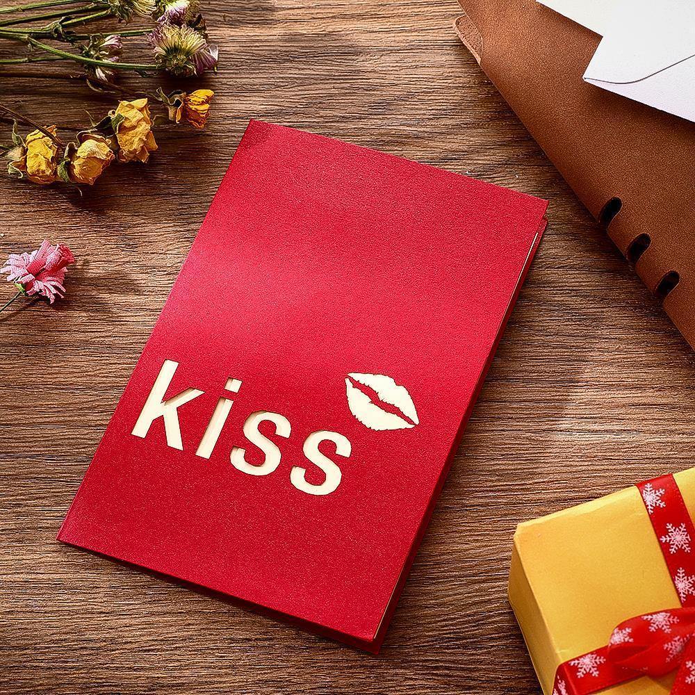 3D Lips Greeting Card Gifts for Couple Gifts