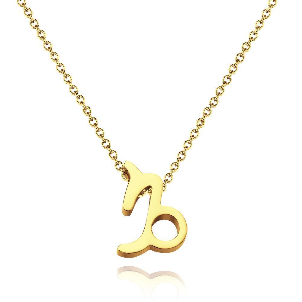 Twelve Constellation Necklace-Capricorn-Anti-oxidation Stainless Steel - soufeelus