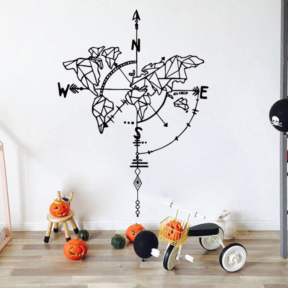 Creative Wall Stickers Compass Home Decoration Gifts - soufeelus