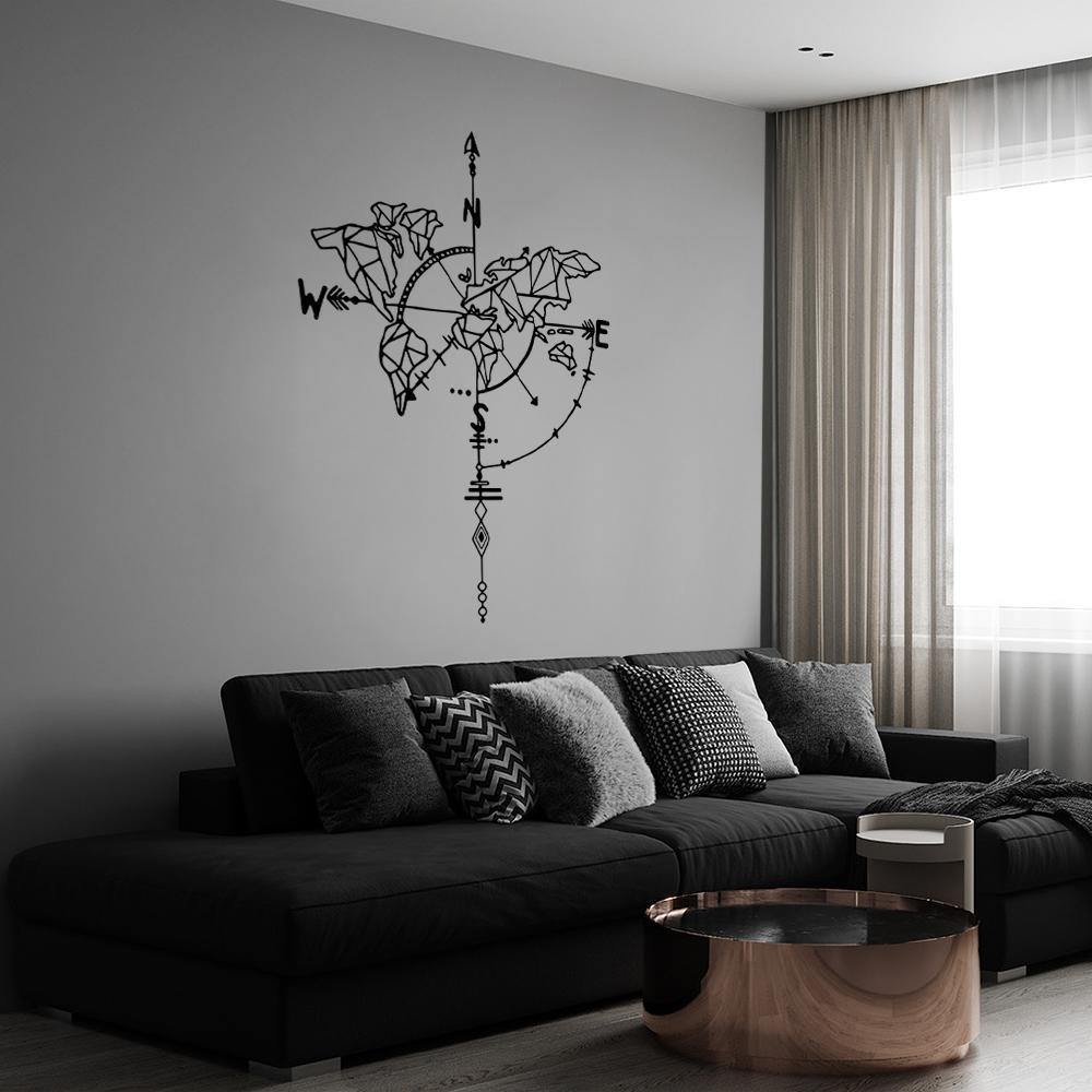 Creative Wall Stickers Compass Home Decoration Gifts - soufeelus