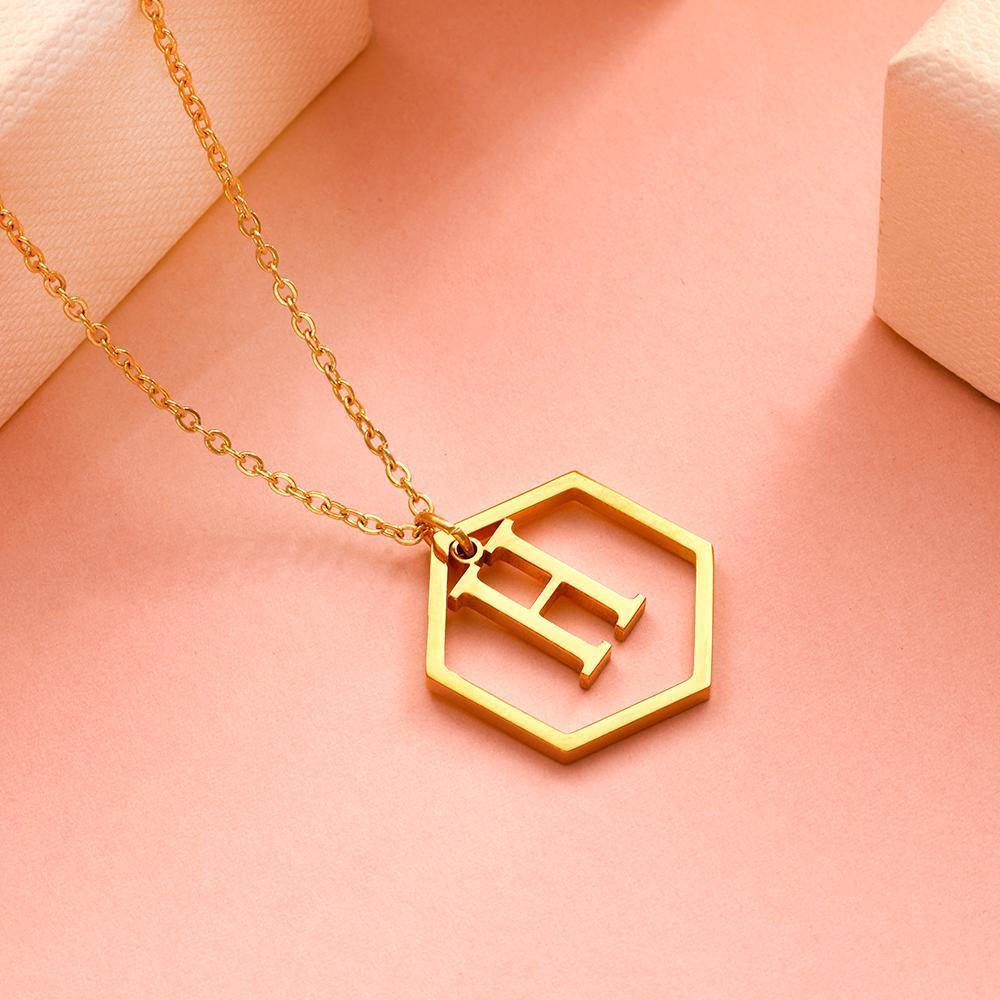 Stylish Letter Necklace Shaped Design Unique Gift