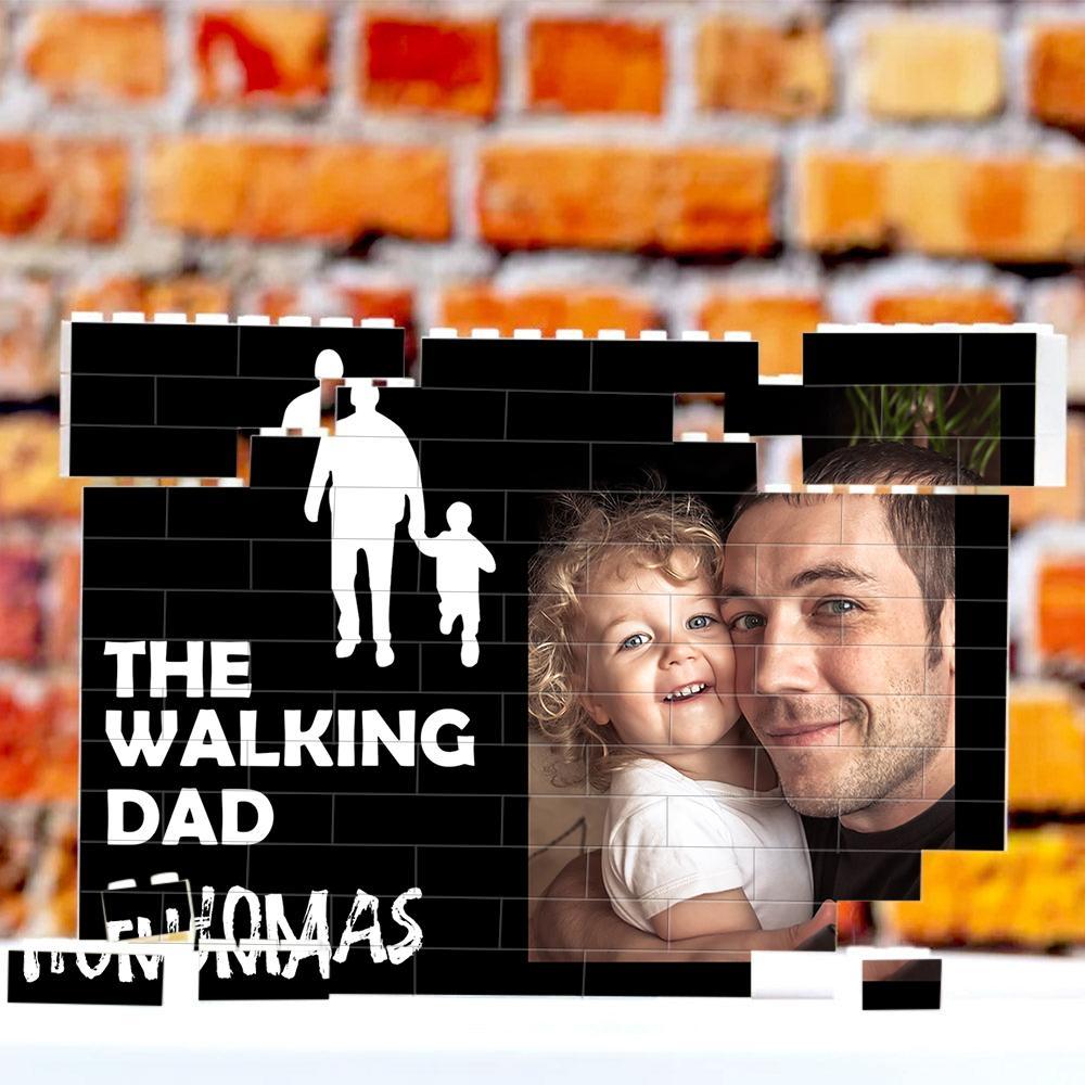 Custom Collage Photo Building Blocks Square Shape Building Bricks Gift for Him - 
