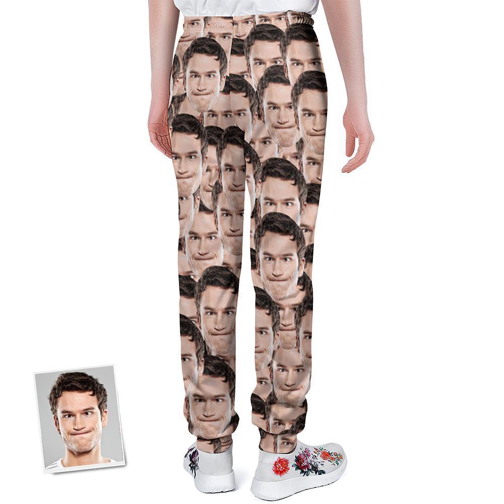 Custom Photo Face Sweatpants Creative Funny Sportswear Gifts