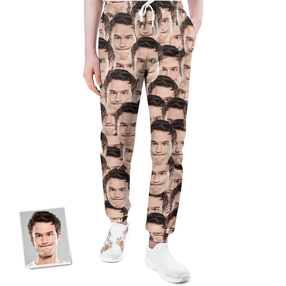 Custom Photo Face Sweatpants Creative Funny Sportswear Gifts