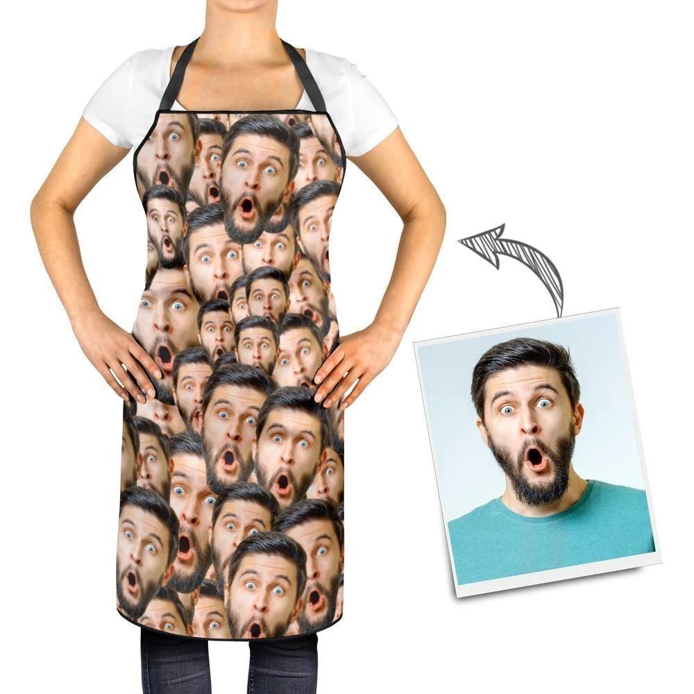 Custom Kitchen Cooking Apron Photo Mash Faces