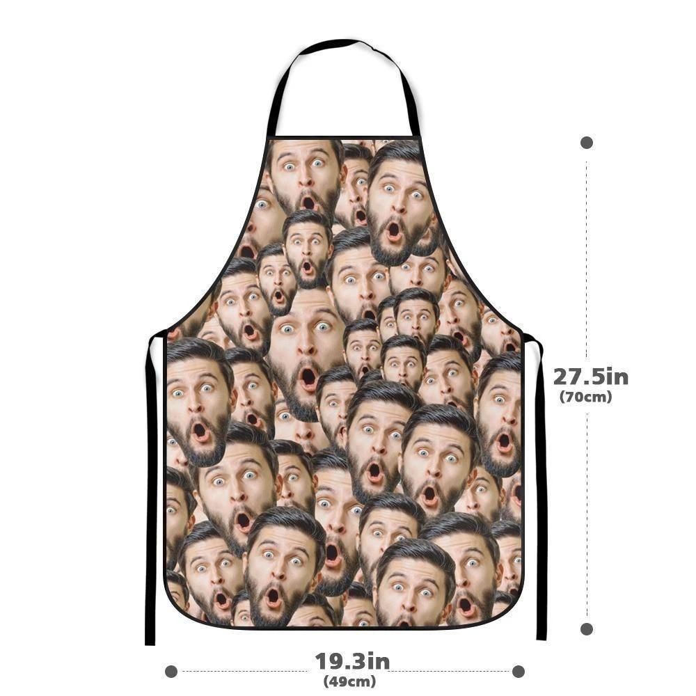 Custom Kitchen Cooking Apron Photo Mash Faces