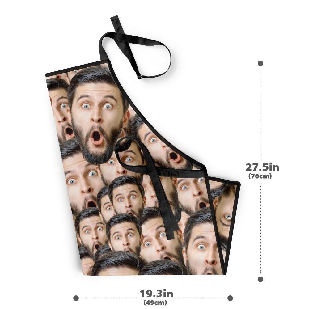 Custom Kitchen Cooking Apron Photo Mash Faces