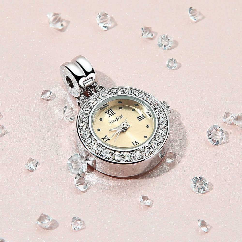 Soufeel Soufeel Crystal Dangle Watch Charm Platinum Plated - soufeelus