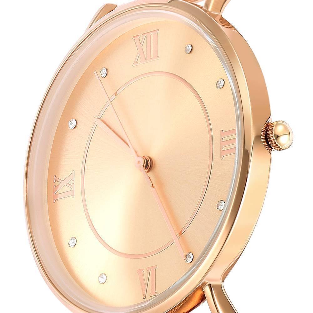 Mesh Bracelet Watch in Stainless Steel Rose Gold - Women's