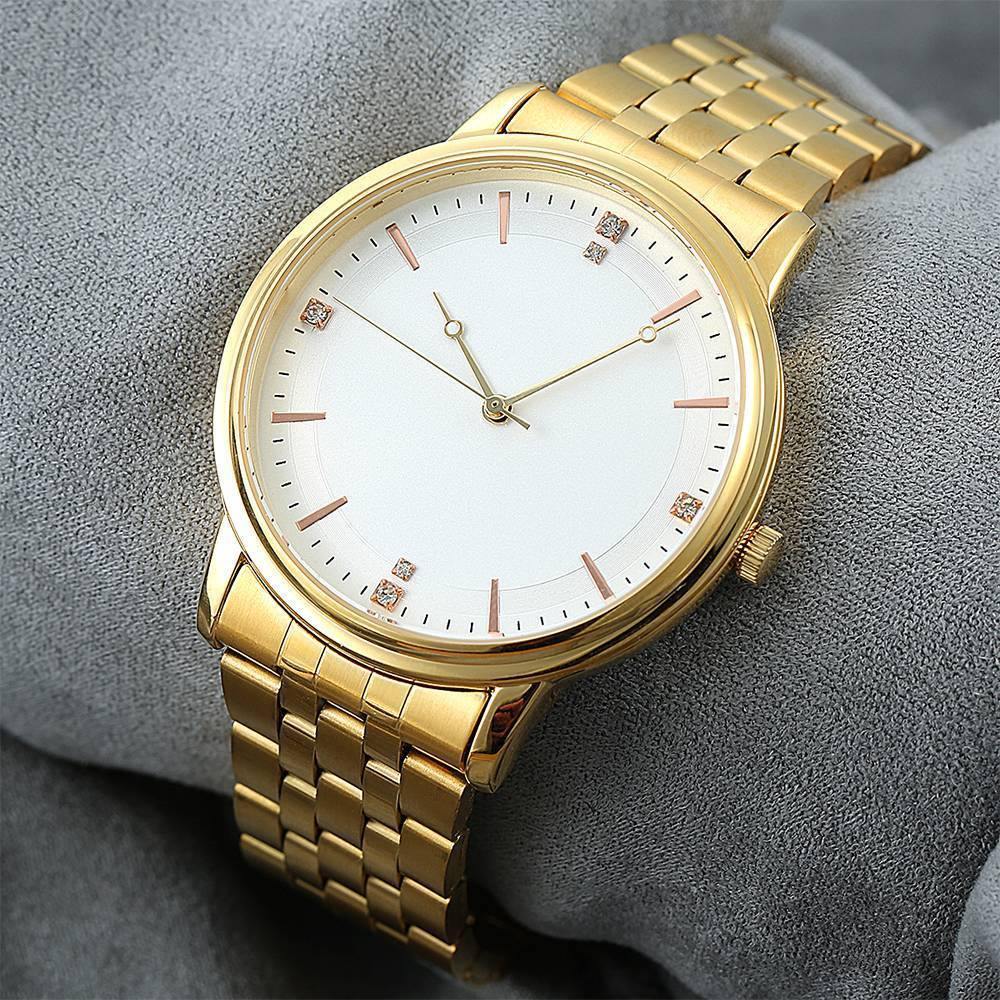 Luxury Elegant Mechanical Watches White Dial - Men's - soufeelus