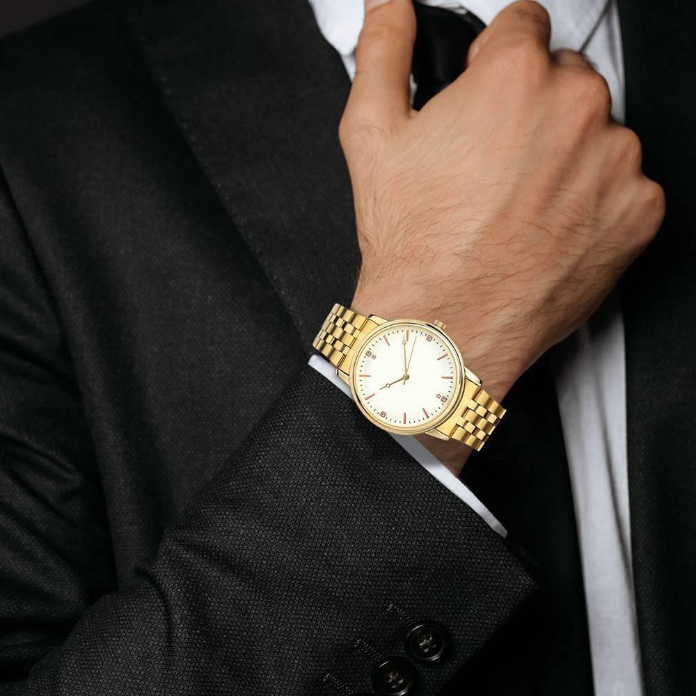 Luxury Elegant Mechanical Watches White Dial - Men's - soufeelus