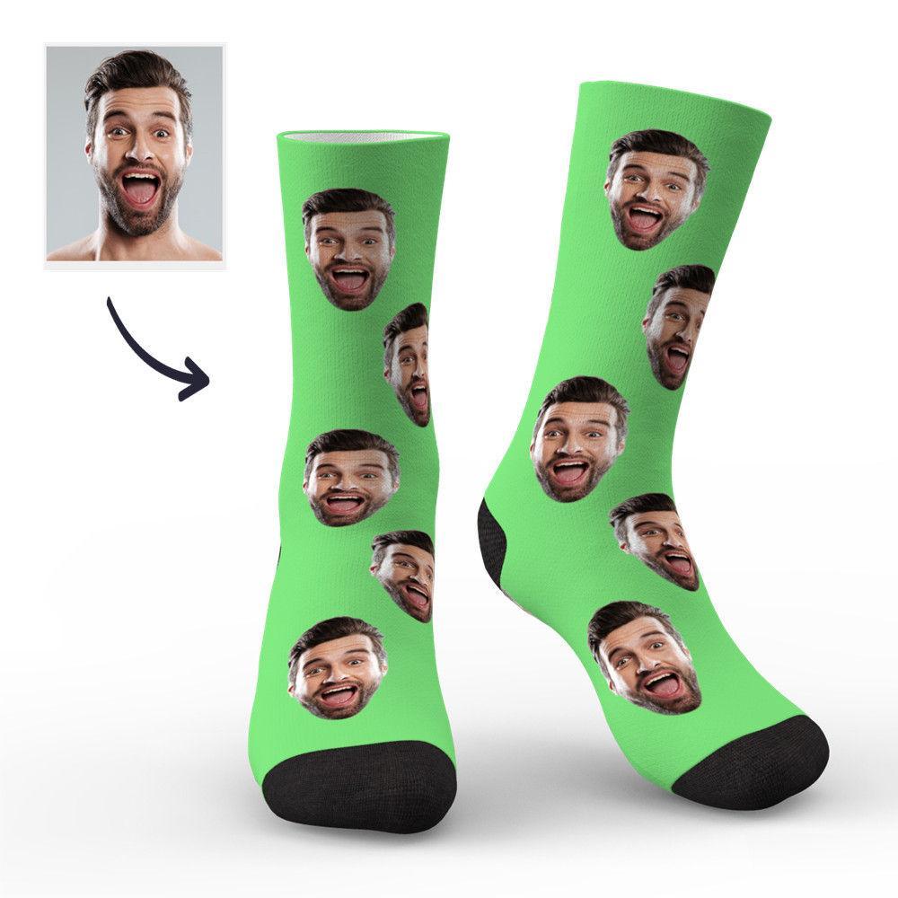 Custom Photo Socks Simple Style Face Socks