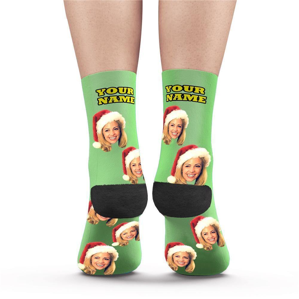 Custom Socks Face Socks Photo Socks with Your Text 3D Preview Colorful Socks Gifts - soufeelus