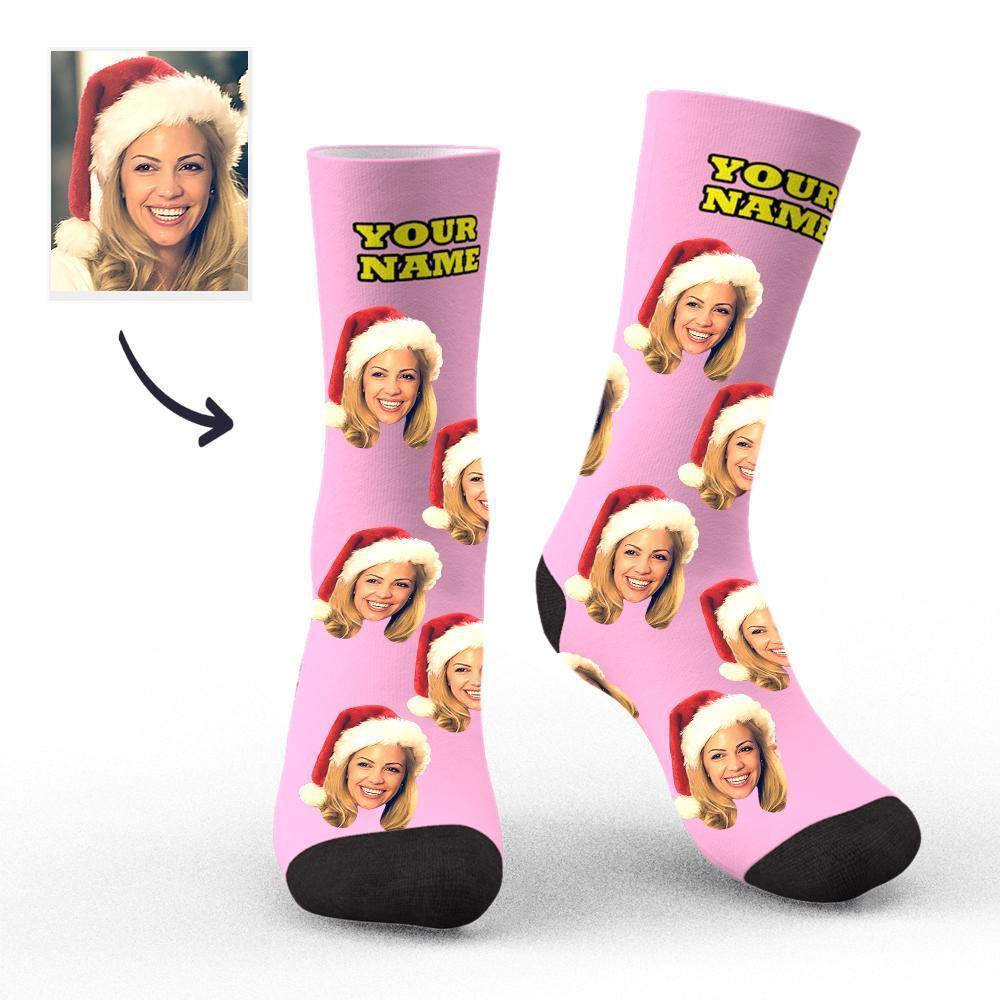 Custom Socks Face Socks Photo Socks with Your Text 3D Preview Colorful Socks Gifts - soufeelus