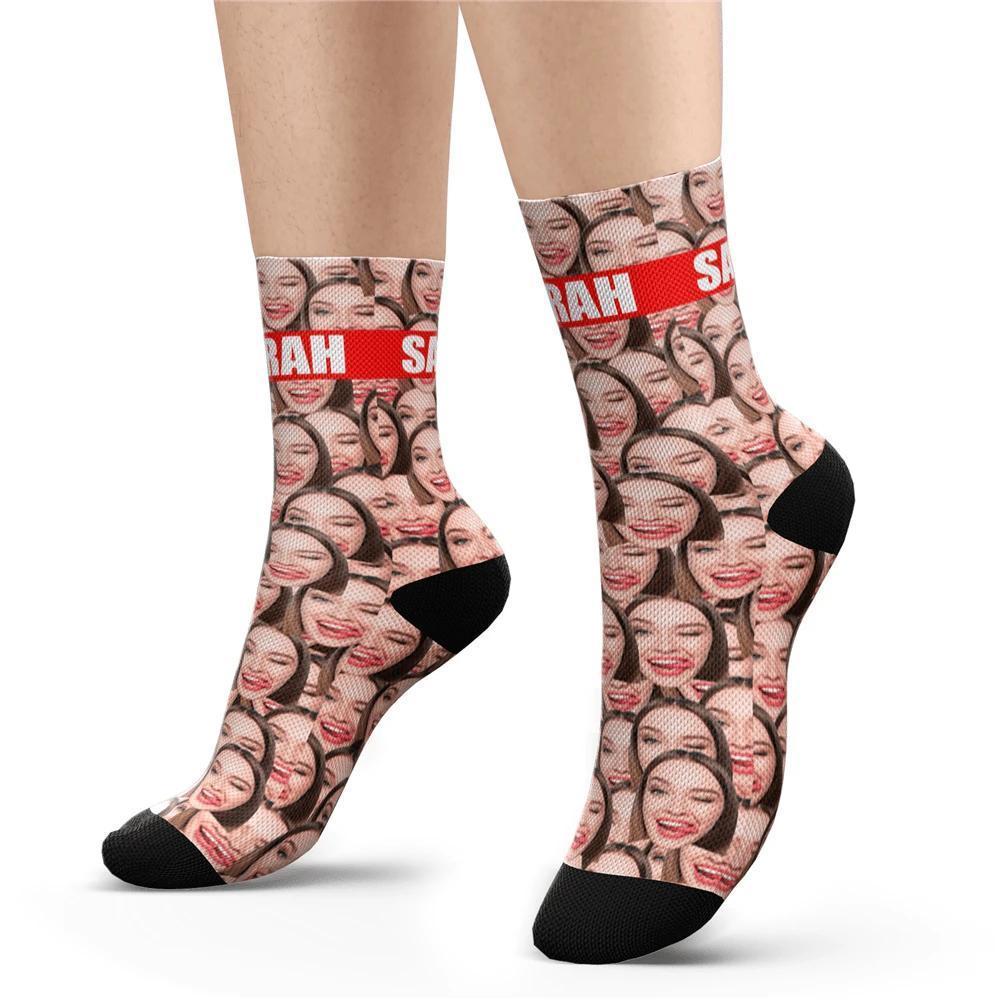 Custom Face Mash Socks Add Pictures And Name