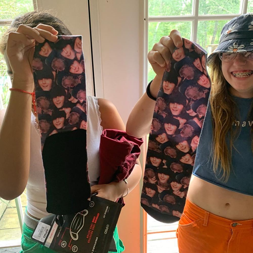 Custom Face Mash Socks Add Pictures And Name