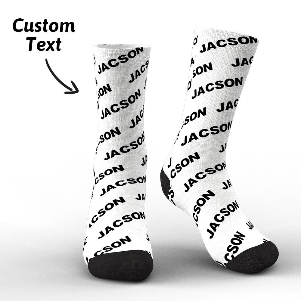 Custom Engraved Text Socks Personalized Socks Gifts For All Occasions
